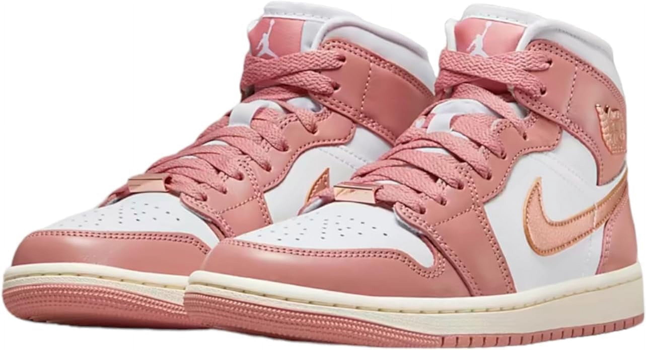 Women's Air Jordan 1 MID SE Red Stardust/Metallic Copper (FB9892 670) - 12