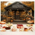 thumbnail image 5 of 12 x 10 ft Fall Thanksgiving Photo Backdrop, Autumn Fall Pumpkin Harvest Market Hay Maple Tree Leaves Background Backdrop Baby Shower Party Decoration Banner Supplies Photo Studio Prop, 5 of 5