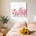 thumbnail image 4 of Canvas Wall Art, Pink Spring Floral Framed Canvas Prints for Bathroom Kitchen, Summer Botanical Watercolor Flower Gallery Wrapped Wall Decor for Home Office, Gifts, 10"x10" Ship Next Day, 4 of 9