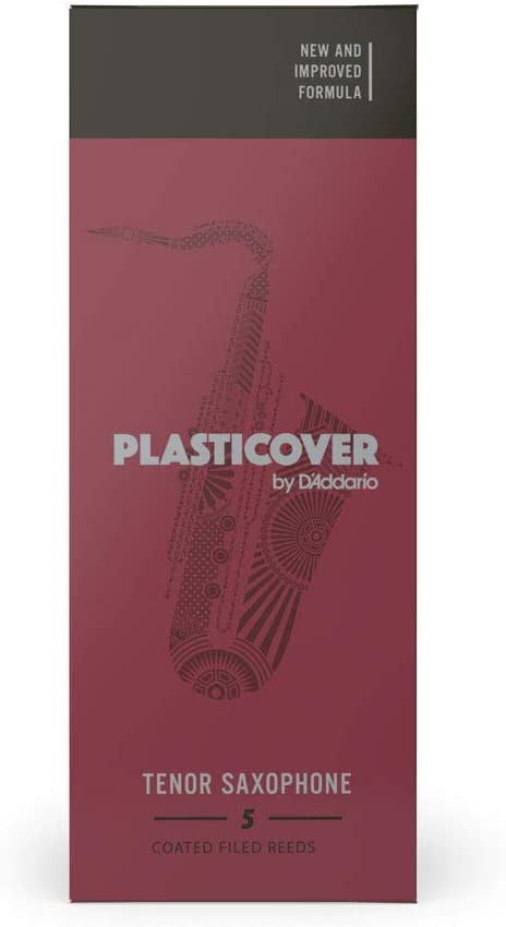 Plasticover by D'Addario Tenor Sax Reeds, Strength 2, 5-pack