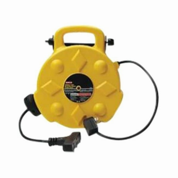 Bayco Lighting BAY-SL-8903 50 ft. 13A Retractable Polymer Cord Reel with 3 Outlets