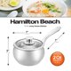 thumbnail image 5 of Sartén Hamilton Beach de acero inoxidable de 2 litros con tapa de vidrio, 5 of 6