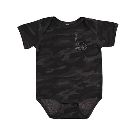 

Inktastic Pocket Dino Roaring Brontosaurus Gift Baby Boy or Baby Girl Bodysuit