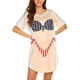 thumbnail image 1 of SAYOO Vestido Casual de Verano para Mujer, Estampado de Bikini 3D Cuello Redondo Manga Corta Relax-Fit One Piece para Damas SAYOO  Moda, 1 of 6