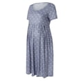 thumbnail image 5 of Robe d'Allaitement d'Été pour Femmes Enceintes à Manches Courtes, Chemise de Nuit, Robe de Nuit, 5 of 5