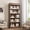 Dressers | Brown, variant on 71" Tall Bookcase w/Double Fluted Design, 5 Tier Vintage Bookshelf with Wooden Base, Wooden Bookshelf Rustic Vintage Book Shelf for Office Library (Brown, 70.8" H x 30" W x 11.9" D)