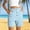 Light Blue, variant on Juslio Shorts for Women Button Sporty, Casual Breathable Linen Comfort Waist Army Green Shorts
