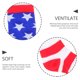 thumbnail image 5 of KAKOWELY 2 pares de calcetines altos con la bandera de Estados Unidos, medias del Día de la Independencia, medias a rayas, 5 of 5