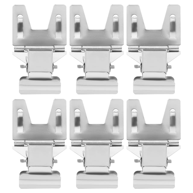 6pcs Sign Clips For Display Metal Label Clips Ad Folder Sign Holder On Shelf Price Tag Clips Menu Clips For Supermarket