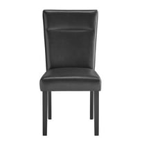 Global Furniture USA D87 Blanche Charcoal Dining Chair Kit Of 2