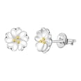 thumbnail image 2 of Fiudx Pendientes Elegantes, Diseño Floral con Separación de Temperamento, Elegante Accesorio de Aleación, Ligero y Compacto, Ideal para Uso Personal, Fiesta o Regalo, Ideal para Amantes de La Moda, F, 2 of 6