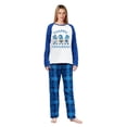 thumbnail image 3 of LuLiaMenton Matching Family Hanukkah Pajamas, Happy Hanukkah Gnomes Long Sleeve Blue Plaid Pants, 3 of 6