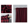 thumbnail image 6 of Christmas Curtains Buffalo Plaid Decoration Kitchen Valance Curtains Buffalo Check Farmhouse Living Room Treatment Decor Curtains 16.14 X 51.18 2 Pack, 6 of 6
