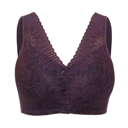 

ZHUASHUM Women Floral Lingerie Padded Push Up Bra