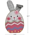 thumbnail image 5 of Rustic Wood Easter Rabbit Décor Standing Easter Home Decor Spring Easter Bunny Egg Decor Family Mantel Decor, 5 of 6