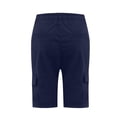 thumbnail image 6 of Inleife Fashion Womens Drawstring Shorts Casual Solid Elastic Waist Pocket Loose Shorts Pants, 6 of 6