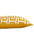 thumbnail image 2 of Omega Gold Silk Velvet Ikat Pillow, 16" X 24", 2 of 3