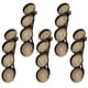 thumbnail image 1 of 5 piezas de bricolaje placa base redonda pinzas para el cabello pasadores de pelo elegante pasador mujeres tocado accesorios para ajuste de cabujón de 12 mm (pátina), 1 of 6