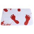 thumbnail image 1 of Alfombra de baño antideslizante con huella de sangre, decoración de Halloween de terror psicópata aterrador, 1 of 8