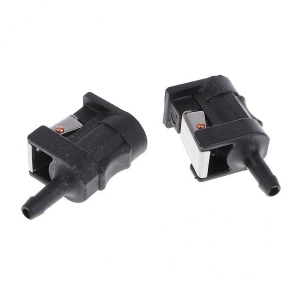 Conector de Línea de Combustible Sharpla 2pcs Compatible con Fueraborda Barco Marino Motor