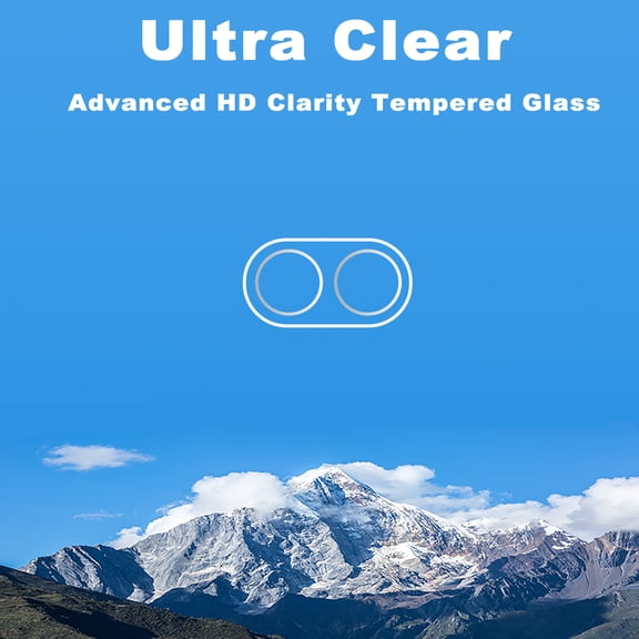 KIQ 2 Pack CLEAR Tempered Glass Screen Protector Cover for the Rear / Back Camera Lens Compatible with Google Pixel 9A