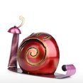thumbnail image 3 of Tooarts Caracol Adorno Hierro Caracol de dibujos animados Diversión Decoración Jardín o Ha Abanopi escultura de hierro, 3 of 6
