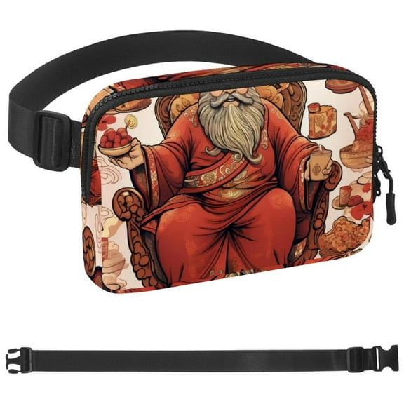 the God of Wealth Fanny Pack for Women and Men,Waist Bags, Running Waist Bag, Large Pouch & Adjustable Strap,Waterproof ,for Gym,Jogging, Cycling, Traveling, Fitness, Hiking