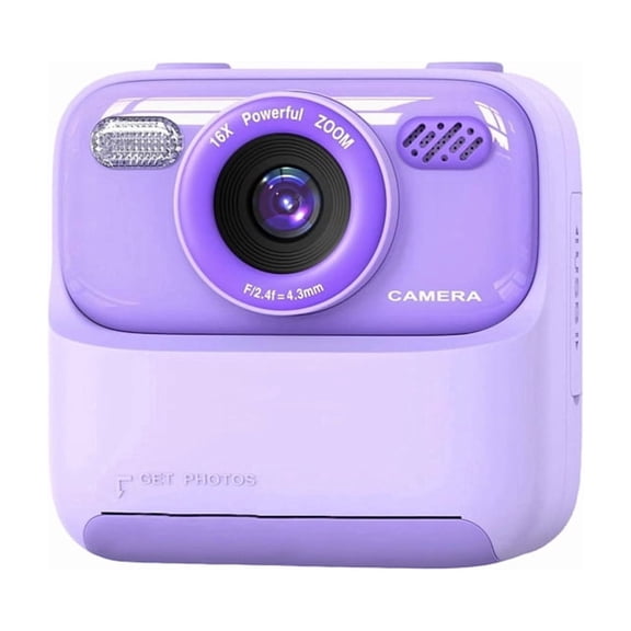 Kids Instant Camera for Printing Photos, 1080P HD Dual-Lens, 3 Rolls Film Included