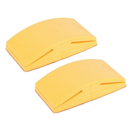 

2X 5 Inch Sanding Block Rubber Hook Loop Backing Pad Sandpaper Holder Hand Grinding Block Polishing Tools A