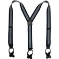 thumbnail image 1 of CTM®  Elastic Button End Stripe Dress Suspenders (Men's), 1 of 2