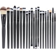 thumbnail image 1 of EmaxDesign Juego de 20 brochas de maquillaje profesional para rostro, sombra de ojos, delineador de ojos, base, colorete, labios, brochas de maquillaje, polvo, crema líquida, cosméticos, herramienta d, 1 of 5