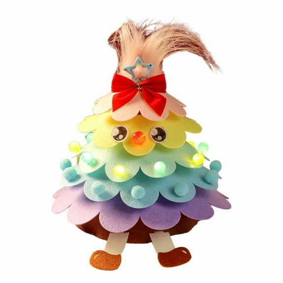 Mini Christmas Tree With LED Lights Tabletop Christmas Tree Home Desk Decoration Ornaments