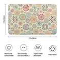 thumbnail image 2 of Multicolor Ethnic Floral Pattern Bathroom Rugs Mat,Non Slip Microfiber Bathroom Rug,Rubber Backing,Soft Bathroom Mats for Bathroom Floor,Tub and Shower,17x27in(43x68cm), 2 of 3