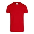 thumbnail image 1 of Playera Cuello Redondo para Caballero, Color Rojo, Talla Chica, 100% Poliéster. Yazbek C1302, 1 of 3