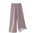 thumbnail image 3 of Bovxnpu Womens Pajama Pants Bottoms Sleep Pants Women's Sleep Pants Elastic Waist Comfortable Casual Home Loungewear Long Sleepwear, 3 of 6