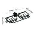 thumbnail image 3 of XYAIYT Faucet Shelf Kitchen Sink Storage Rack with Holes,Stable Iron Countertop Organizer for Bathroom,Easy to Clean and Space Saving Design(Black), 3 of 6