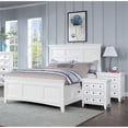 thumbnail image 4 of Furniture of America Ender 3pc White Wood Bedroom Set - Full + 2 Nightstands, 4 of 6