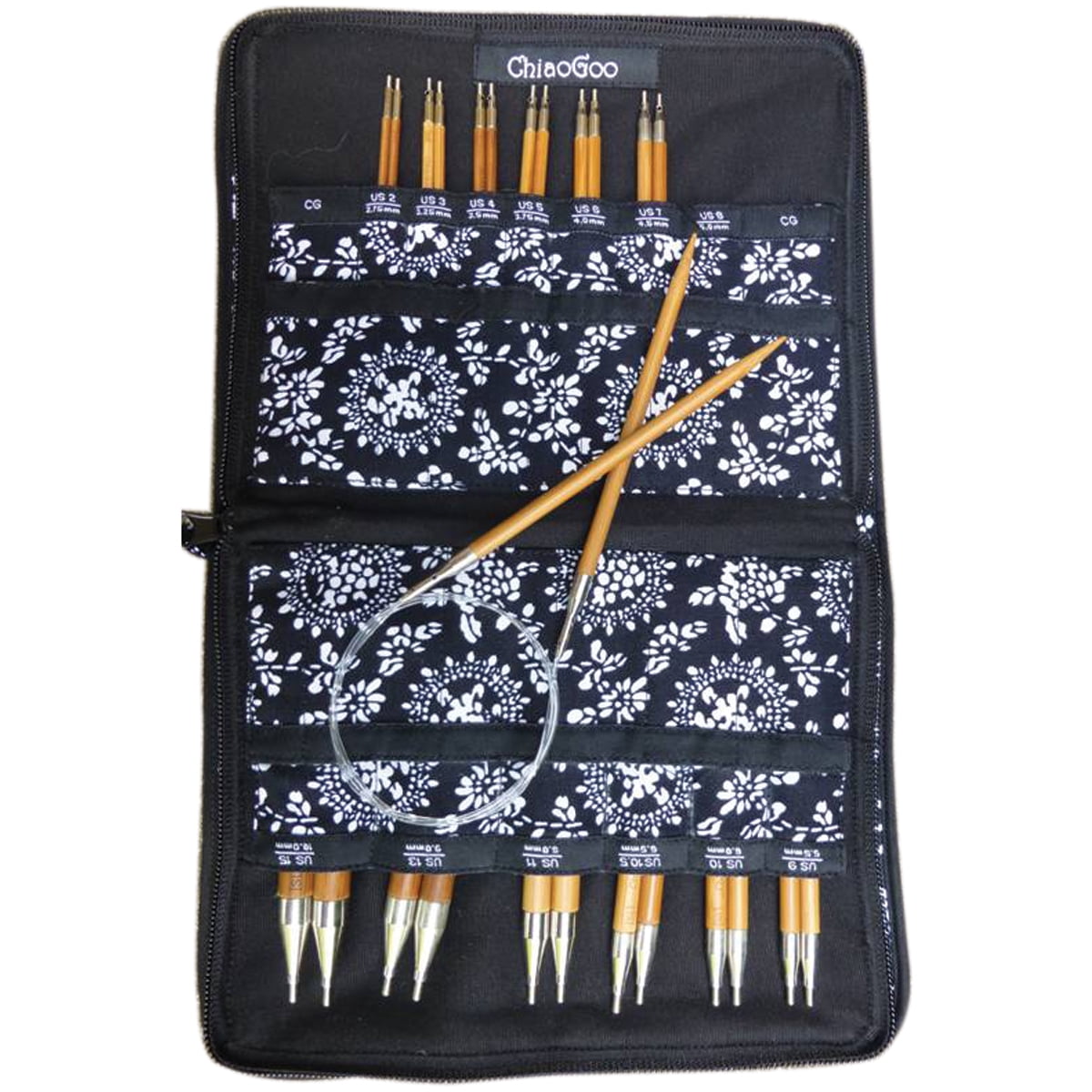 7500-C ChiaoGoo TWIST Red Lace Intchg Knitting Needle 5/" Tip Set-Complete