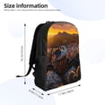 thumbnail image 4 of Fotbe Lizard With Sunglasses Sunset Mochila de Viaje para Laptop, Mochila Ejecutiva Delgada y Resistente 15.6", 4 of 8