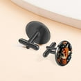 thumbnail image 6 of Fox Elegant Cufflink Set for Formal Attire, Made of Stainless Steel, Ideal for Weddings and Business Meetings, Includes Cufflinks and Shirt Clip, 6 of 6