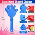 thumbnail image 2 of BlinkLLX Jumbo Hand Clappers Noise Makers for Sporting Events, 4 Pieces, 11 Inch, Blue, 2 of 6