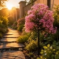 thumbnail image 4 of Artificial Gladiolus Topiary Ball Flowers With Ground Stake Outdoor Faux Plants Weather Resistant Fake Shrub Garden Decor For Porch Patio Landscaping Summer Fall Holiday Home Decoration, 4 of 7