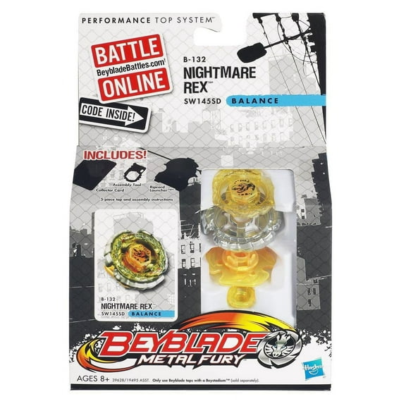 Beyblade Metal Fusion Battle Top Wave 6 B-132 Nightmare Rex