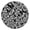 Feathers Black And, variant on Bohemian Garden Round Table Cover 44Inch, Floral Print Elastic Tablecloth for 38-42 Inch Tables, Liquid Repellent