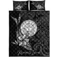 thumbnail image 5 of Islas Marshall Juego de Cama Colcha - Estilo Pescado con Flores de Plumeria, 5 of 5