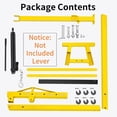 thumbnail image 3 of Lumiparty 2 Ton Engine Motor Hoist, Cherry Picker Hoist Lift Crane for for Garage, Workshop and Repair, 4400LB Max Load, Yellow, 3 of 7