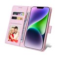 thumbnail image 4 of Compatible with iPhone 14 Plus Case Retro Gilded Flower PU Leather RFID Blocking Wallet Cover, 4 of 5