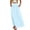Light Blue, variant on Arlun Casual Long Pleated Skirt for Women Elegant Eyelet Solid Color Flowy Summer Maxi Skirts Elastic High Waist Simple Stylish Beach Vacation Skirt Comfort for Everyday Wear White XL