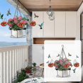 thumbnail image 5 of Hand Blown Glass Hummingbird Feeder 2-in-1 Hanging Metal Planter Holder with 6 Small Blown Glass, 5 of 5