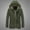Army Green, variant on Men's Winter Military Jackets Mid Long Windbreaker Hooded Work Cotton Canvas Fleece Lined Coats Active Workwear Coat Windproof Thicken Parka with Removable Hood Big and Tall Size M-5XL Black